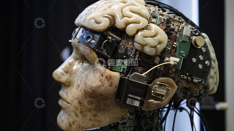高清大图下载【趣麦麦图】人工智能只能大脑5