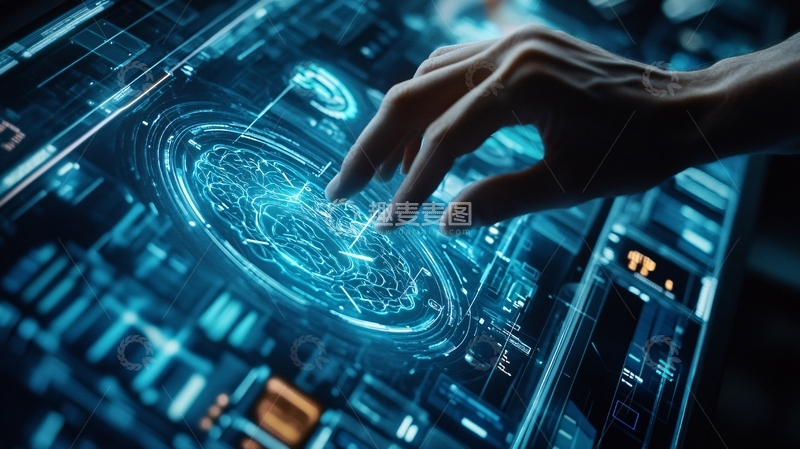 高清大图下载【趣麦麦图】科技智能数字化