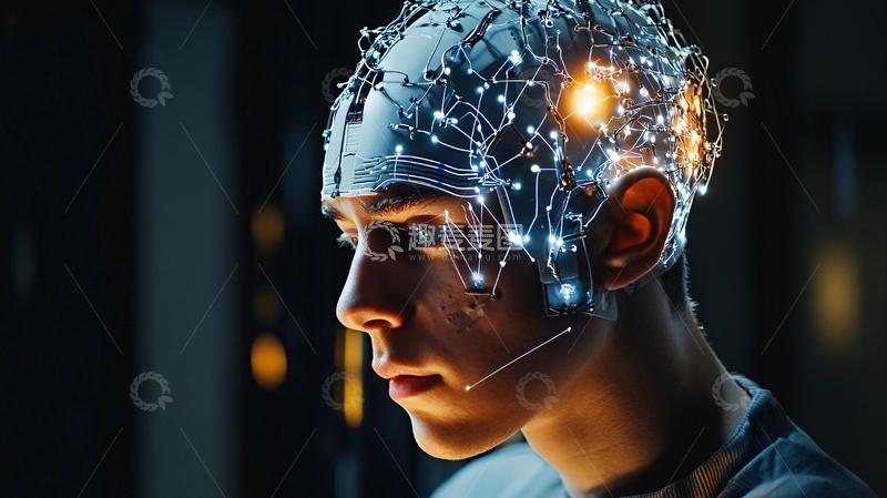 高清大图下载【趣麦麦图】人工智能只能大脑7