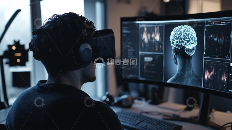 高清大图下载【趣麦麦图】脑控技术与智能系统