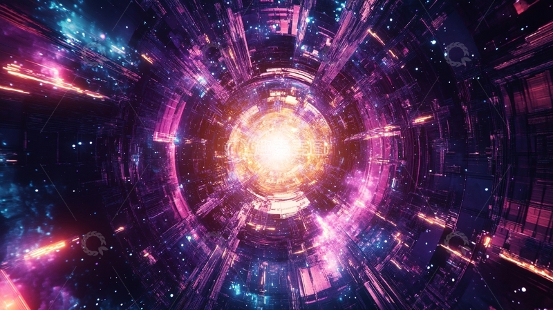 高清大图下载【趣麦麦图】光线光感旋涡元宇宙20