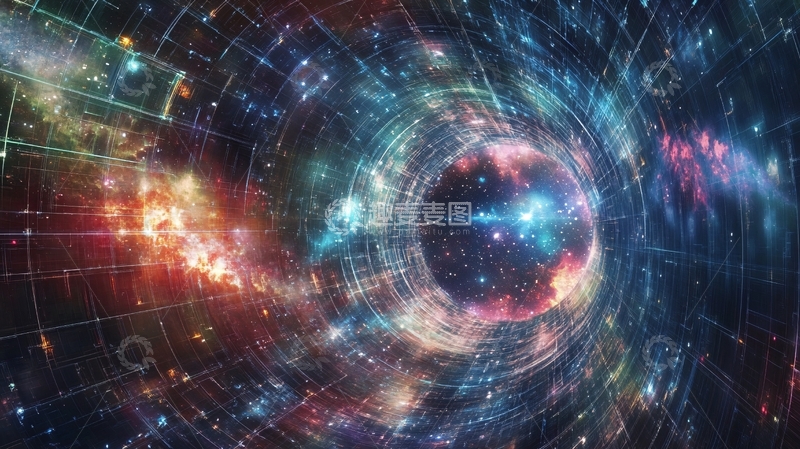 高清大图下载【趣麦麦图】宇宙漩涡会议背景63