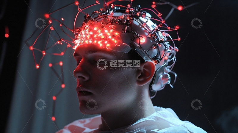 高清大图下载【趣麦麦图】脑信号无线控制技术