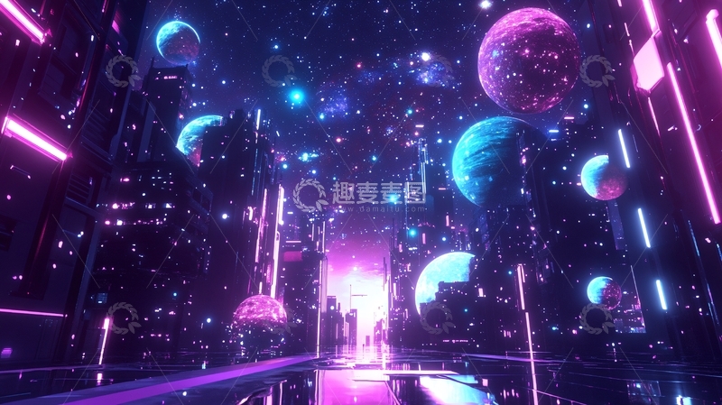 高清大图下载【趣麦麦图】元宇宙科幻6
