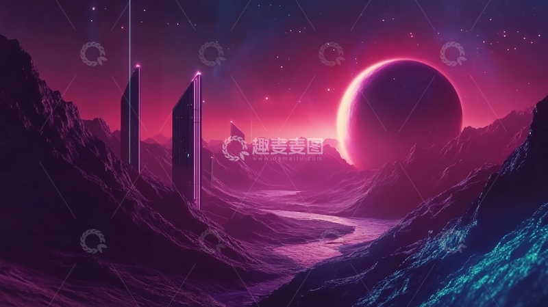 高清大图下载【趣麦麦图】科幻插画风