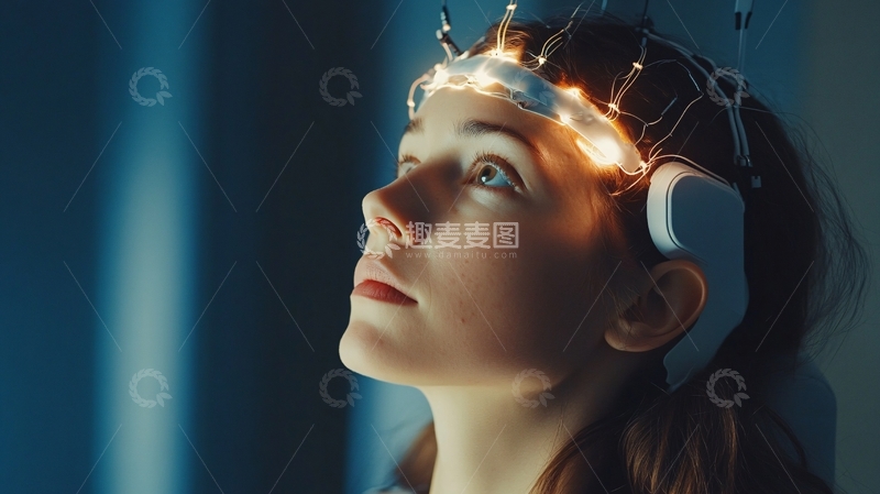 高清大图下载【趣麦麦图】脑电波控制技术