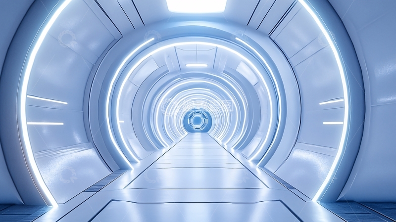 高清大图下载【趣麦麦图】科技感隧道47