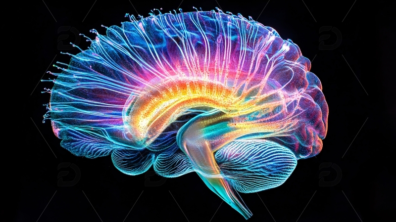 高清大图下载【趣麦麦图】脑波调控神经界面