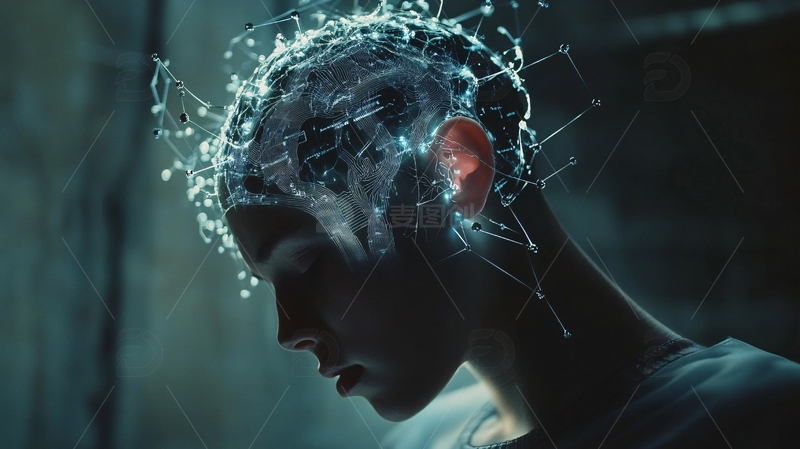 高清大图下载【趣麦麦图】科技大脑3