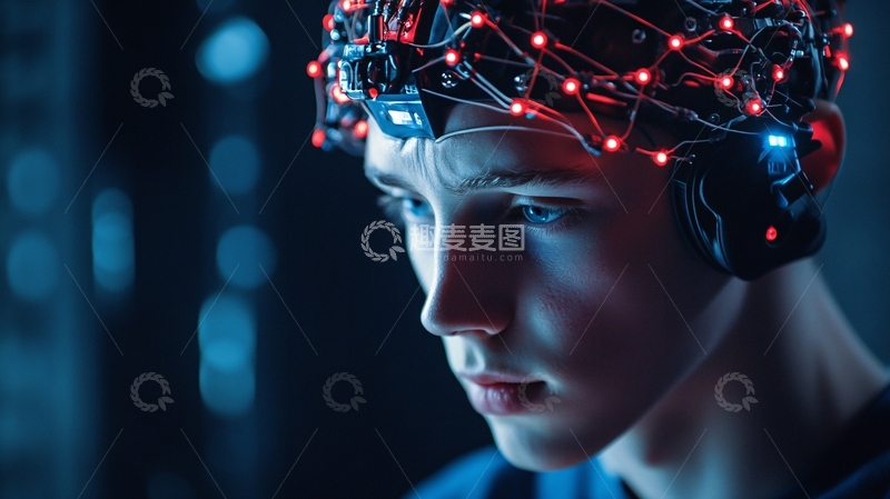 高清大图下载【趣麦麦图】科技大脑4