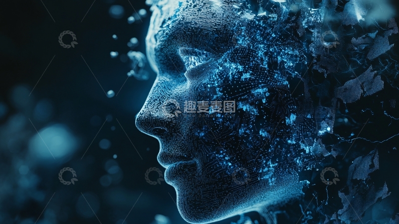 高清大图下载【趣麦麦图】人工智能科技感背景4