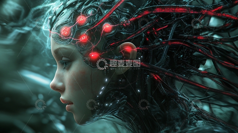 高清大图下载【趣麦麦图】生物改造人工智能6