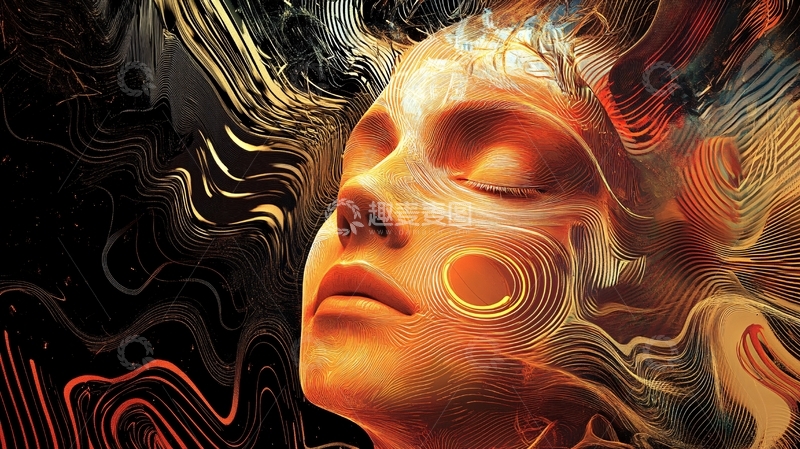 高清大图下载【趣麦麦图】抽象炫酷艺术图腾意境
