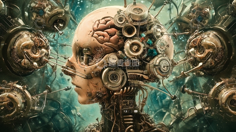 高清大图下载【趣麦麦图】人工智能只能大脑22