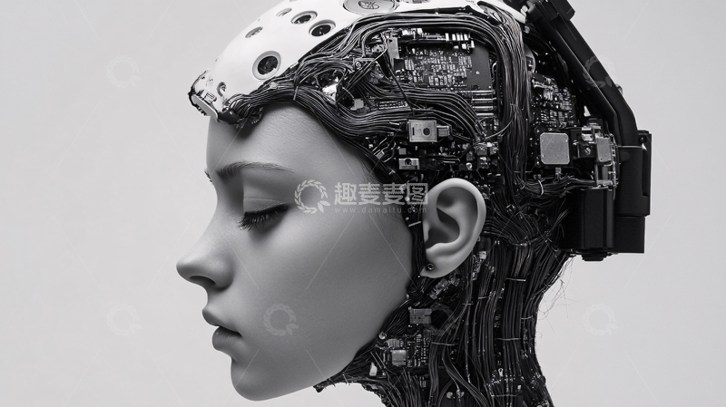 高清大图下载【趣麦麦图】人工智能只能大脑21