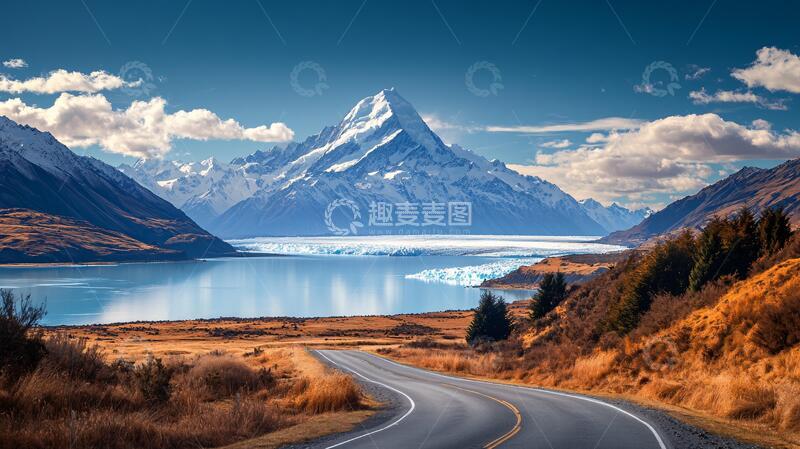 高清大图下载【趣麦麦图】新西兰自驾景点名片印象