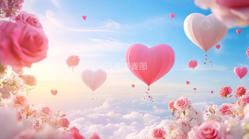 高清大图下载【趣麦麦图】告白气球浪漫告白