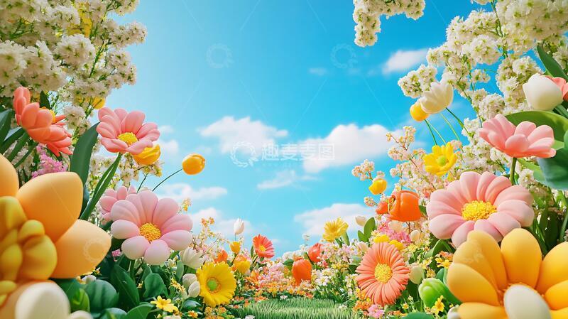 高清大图下载【趣麦麦图】唯美梦幻花田场景70