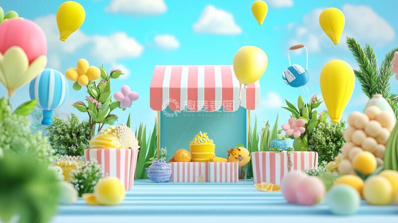 高清大图下载【趣麦麦图】立体淘宝场景图1