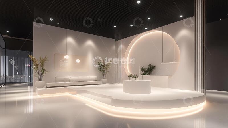 高清大图下载【趣麦麦图】极简迎宾区迎宾简约前台