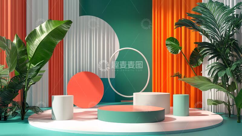 简约秀场展台简约创意