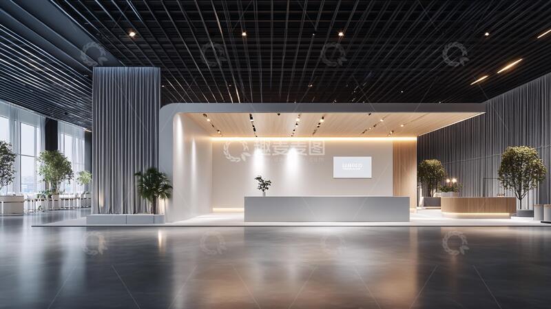 高清大图下载【趣麦麦图】大气前台前台企业大厅