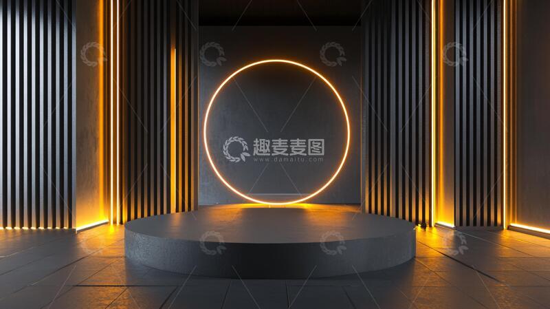 简约秀场圆形前台朋克