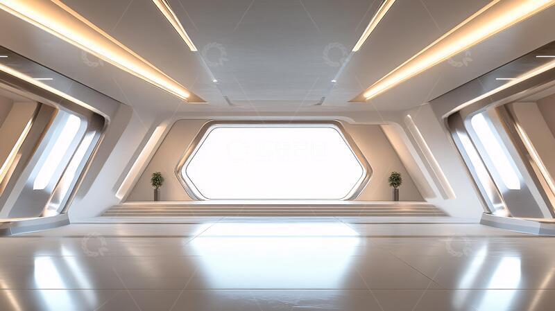 高清大图下载【趣麦麦图】飞船大厅科幻飞船大厅