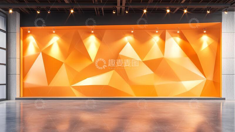 高清大图下载【趣麦麦图】创意展厅背景1