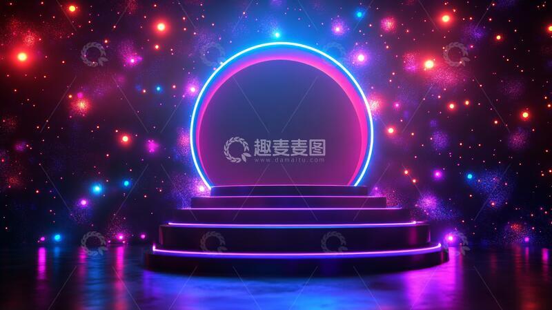 高清大图下载【趣麦麦图】粉色平台平台讲台舞台