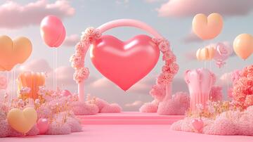 情人节美陈气氛