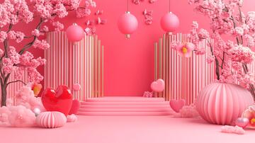 樱花节拍照打卡美陈1