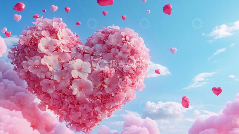 高清大图下载【趣麦麦图】心动浪漫氛围背景9