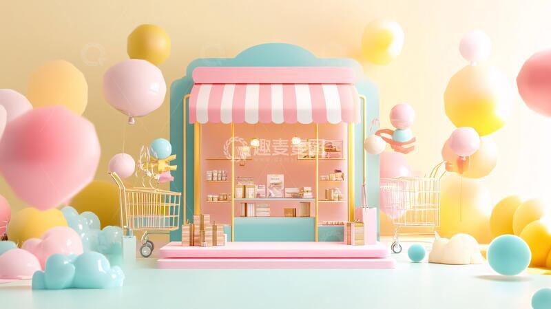 高清大图下载【趣麦麦图】立体淘宝场景图2