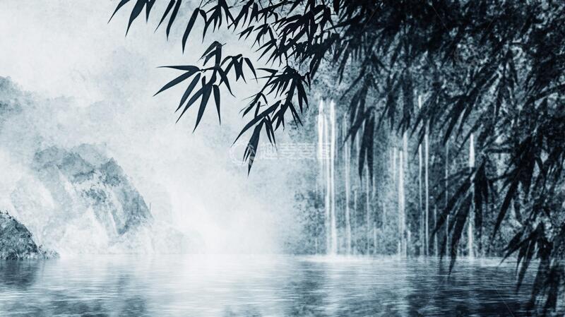 高清大图下载【趣麦麦图】迷雾翠竹竹影意境晨雾