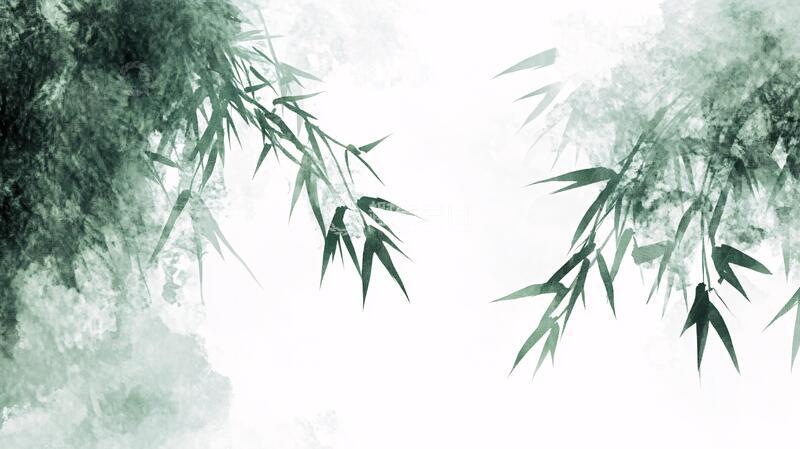 高清大图下载【趣麦麦图】古典水墨竹林16