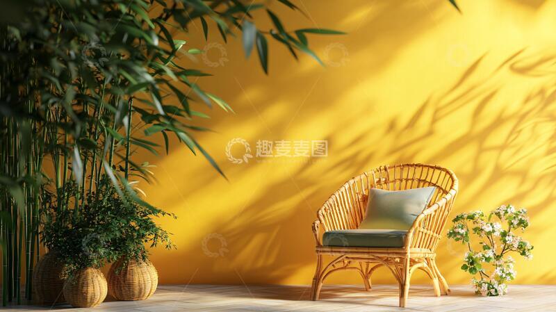 高清大图下载【趣麦麦图】新中式风格竹背景