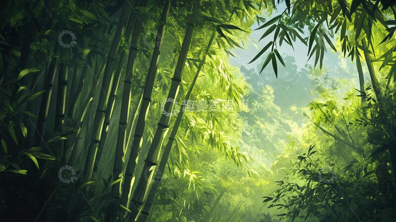 高清大图下载【趣麦麦图】唯美竹影竹韵60