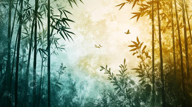 高清大图下载【趣麦麦图】竹林艺术壁纸49
