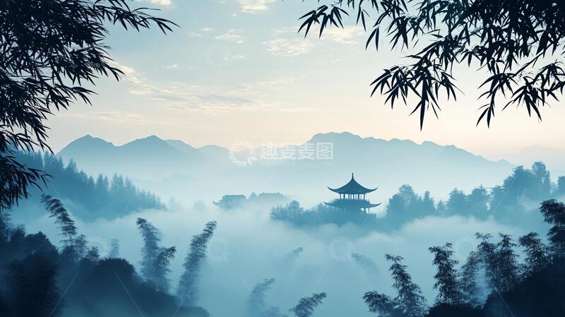 高清大图下载【趣麦麦图】蜀南竹海清晨