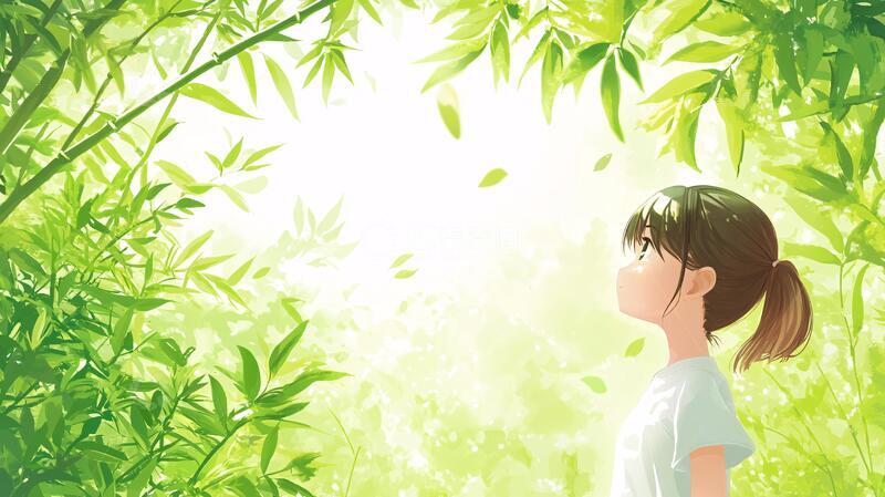 高清大图下载【趣麦麦图】青春唯美插画1