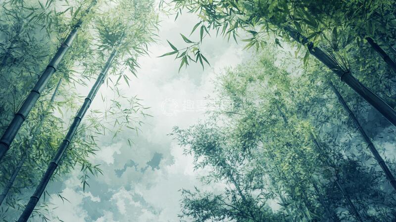 高清大图下载【趣麦麦图】绿色竹林壁纸3
