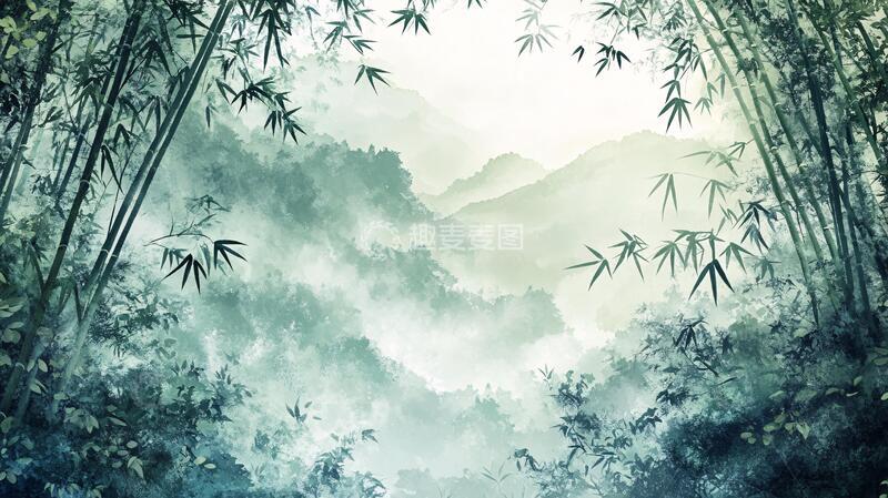 高清大图下载【趣麦麦图】竹林艺术壁纸55