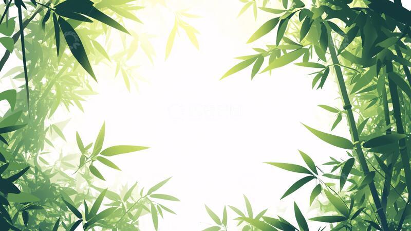 高清大图下载【趣麦麦图】唯美竹叶背景130