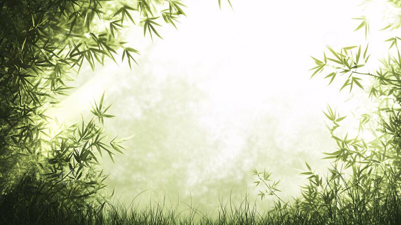 高清大图下载【趣麦麦图】古典水墨竹林22