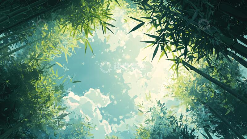 高清大图下载【趣麦麦图】竹林艺术壁纸54