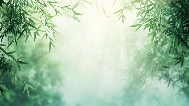 高清大图下载【趣麦麦图】唯美竹林背景76