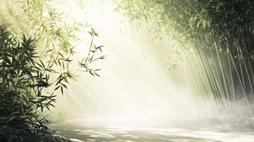 竹林意境图素材意境桌面