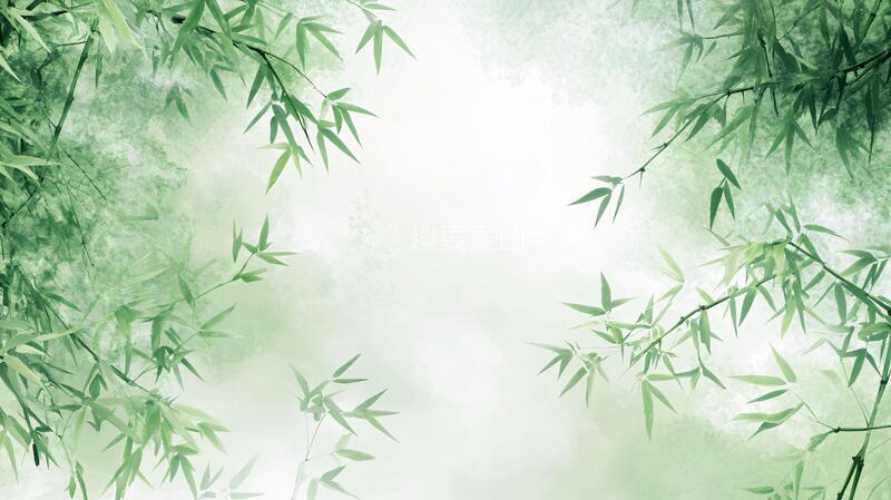 高清大图下载【趣麦麦图】古典水墨竹林23