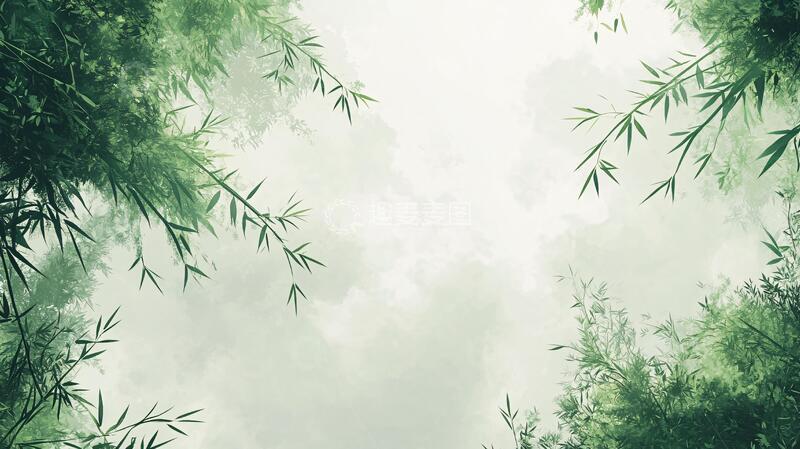 高清大图下载【趣麦麦图】唯美竹林背景64